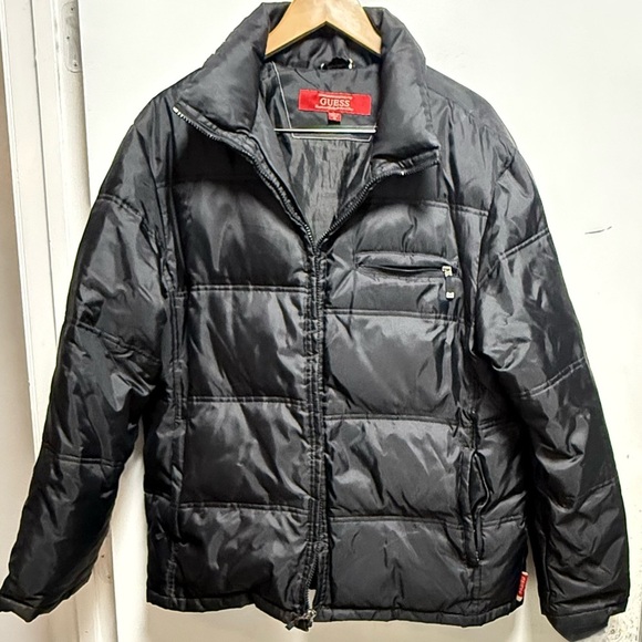 Guess Other - GUESS Men's Charcoal Puffer Jacket